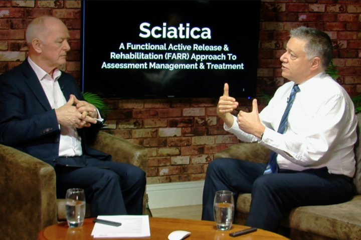 Robin Lansman discussing sciatica and sciatica treatment