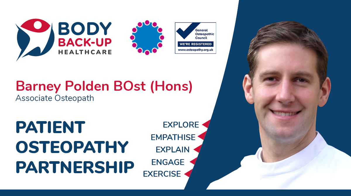 Barney Polden, osteopath at Body Back-Up osteopathy and sports injury clinic