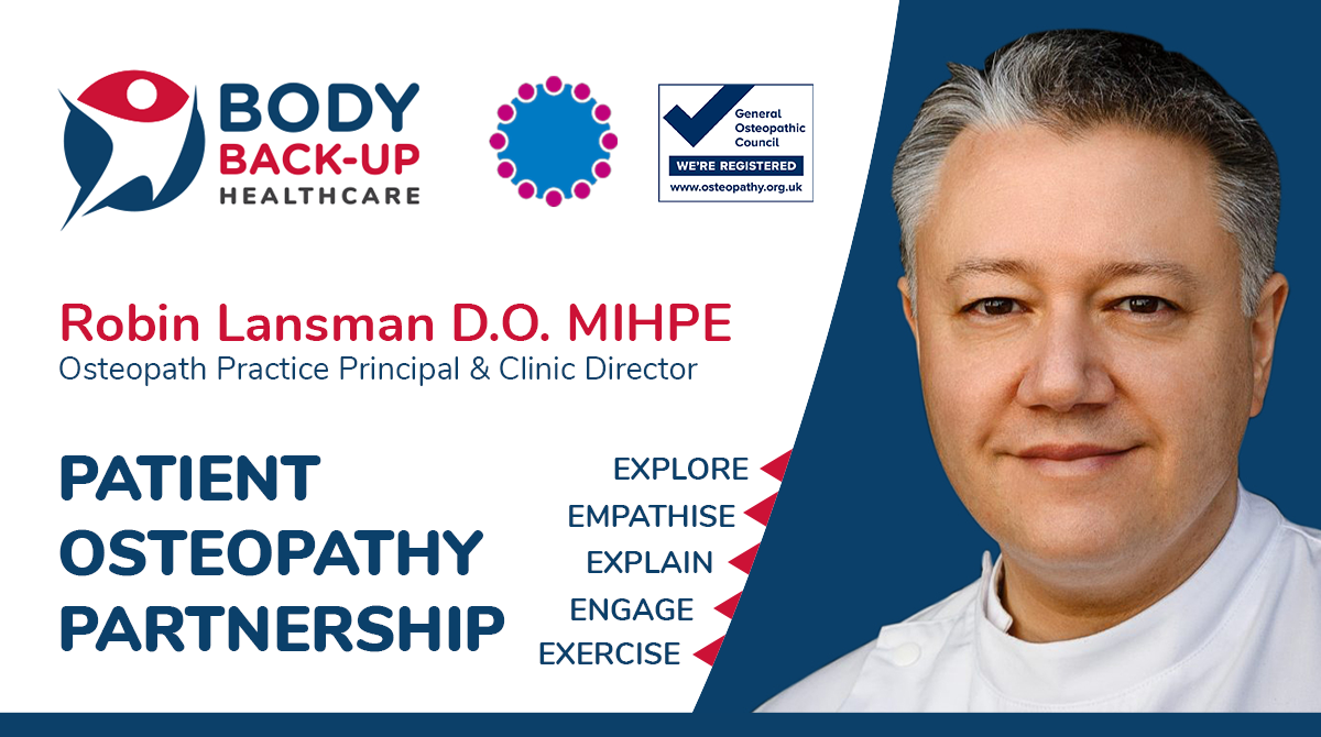 Robin Lansman, osteopath and clinical director of Body Back-Up Osteopathic Clinics
