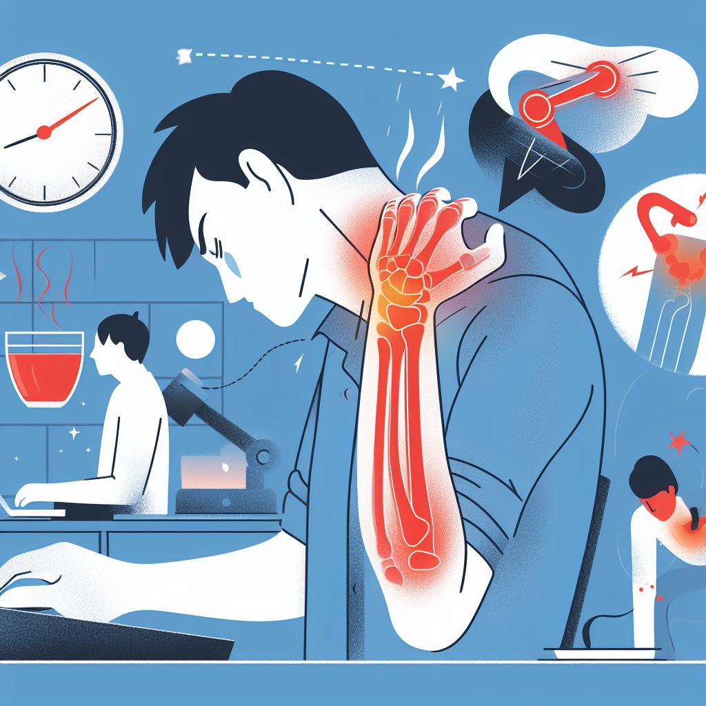 brachial pain and rsi at a desk is painful