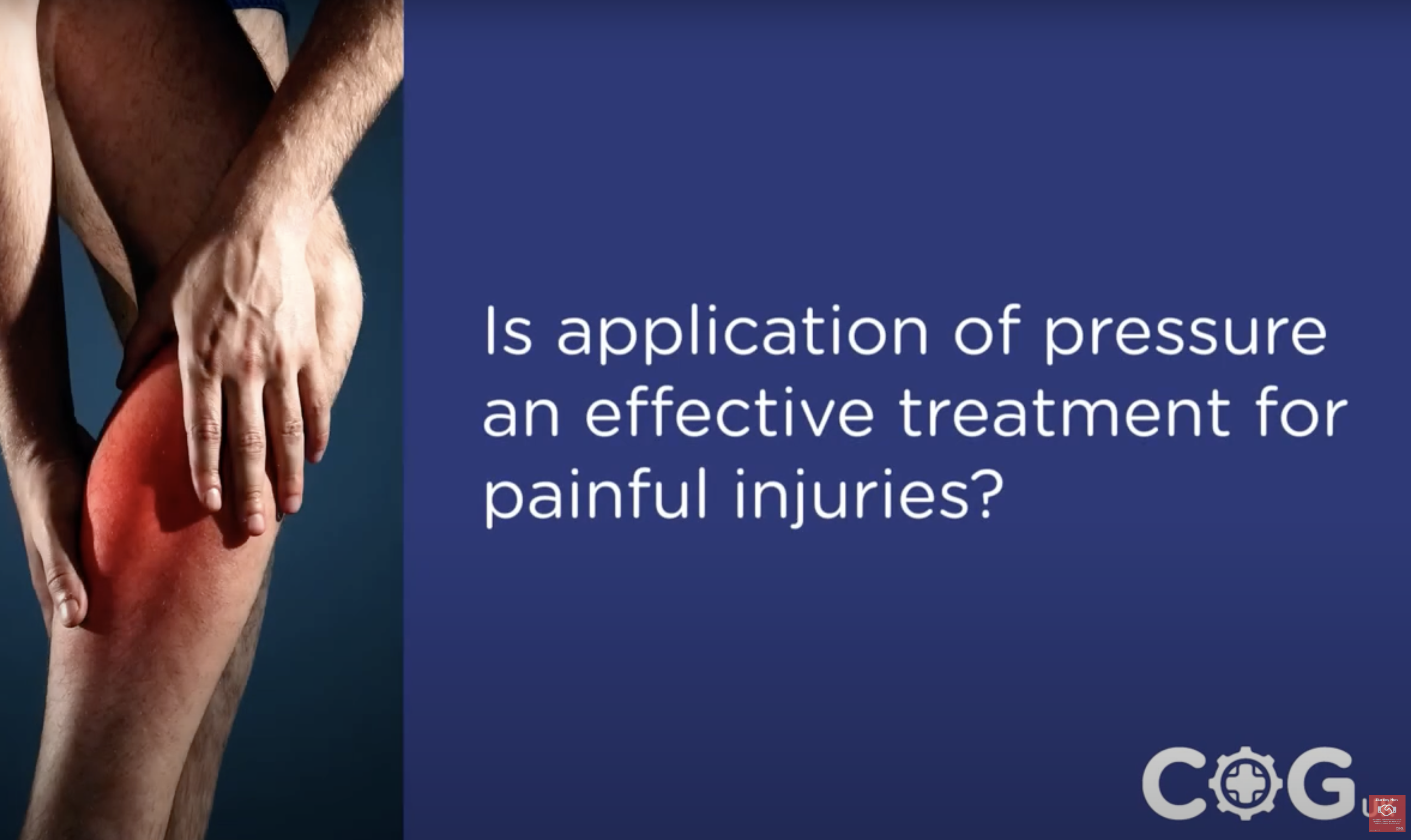 Sports Injury Prevention Q&A: Is Application Of Pressure Effective For Painful Injuries?